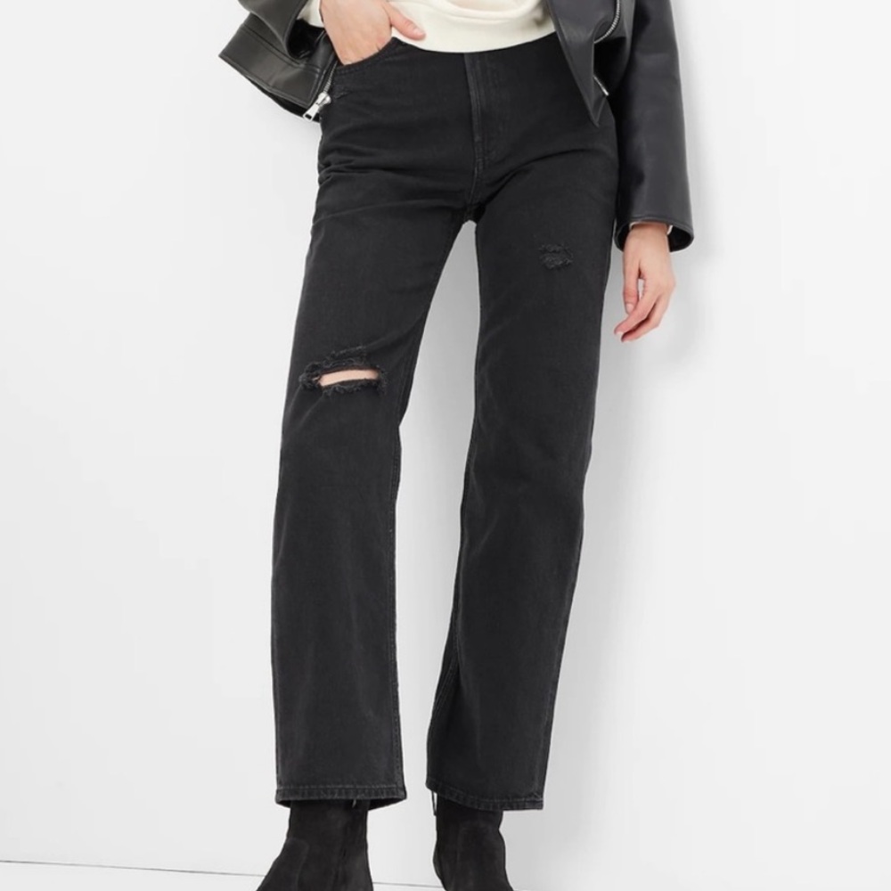 GAP High Rise Organic Cotton '90s Loose Jeans with Washwell